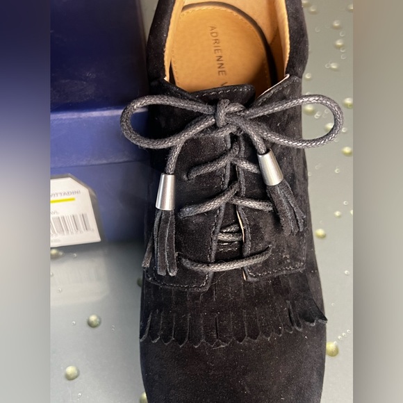 Adrienne Vittadinni Pisa Black Suede Heel Booties 7.5 - Picture 2 of 2